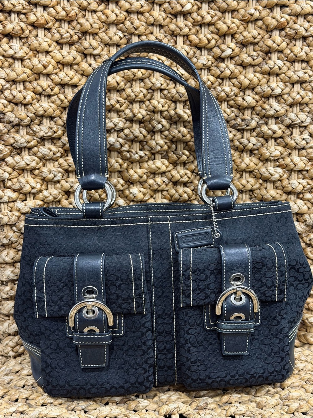 Vintage Coach Soho Jacquard Bag